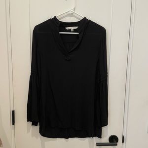 Black Bell Sleeved Blouse